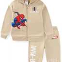 Marvel Spider-Man Boys Zip Up Hoodie and Pants Set for Big Kids Size 5