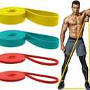 Resistance Bands Set, Pull Up Bands - Workout Bands, Eexercise Bands, Long Resistance Bands Set for Working Out, Fitness, Training, Physical Therapy for Men Women (Multicolor)