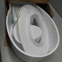 Regalo 2-in-1 Toddler Potty Training Toilet with Flushing Sound, Removable Potty Training Seat, Soft Cushion & Splash Guard, Toddler Potty Chair with Storage, Toilet Seat Transition, White