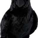 1 PCS Realistic Crow Plush, Black Crow Stuffed Animal Plush 9.84'' | Realistic Raven Prop, Soft Raven Stuffed for Christmas Birthday Gifts Halloween Party Home Decor
