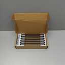 Goo-Ki (6 Pack 7.6 Inch(192mm) Modern Cabinet Pulls, Matt Black Cabinet Handles for Dresser,Wardrobe&Cupboard,Zinc Alloy Kitchen Cabinet Handles,