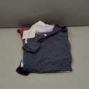 Riyiper 4 Pack Summer Women's Tank Tops Multipack Sleeveless Shirts Loose Fit Square Neck Tanks (Medium, Black, White, Navy Blue, Fuchsia)