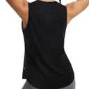 baleaf Women's Cooling Workout Tank Tops Quick Dry Loose Fit Athletic Tops Sleeveless Shirts UPF50+ Lightweight Running Gym (Black, XL)
