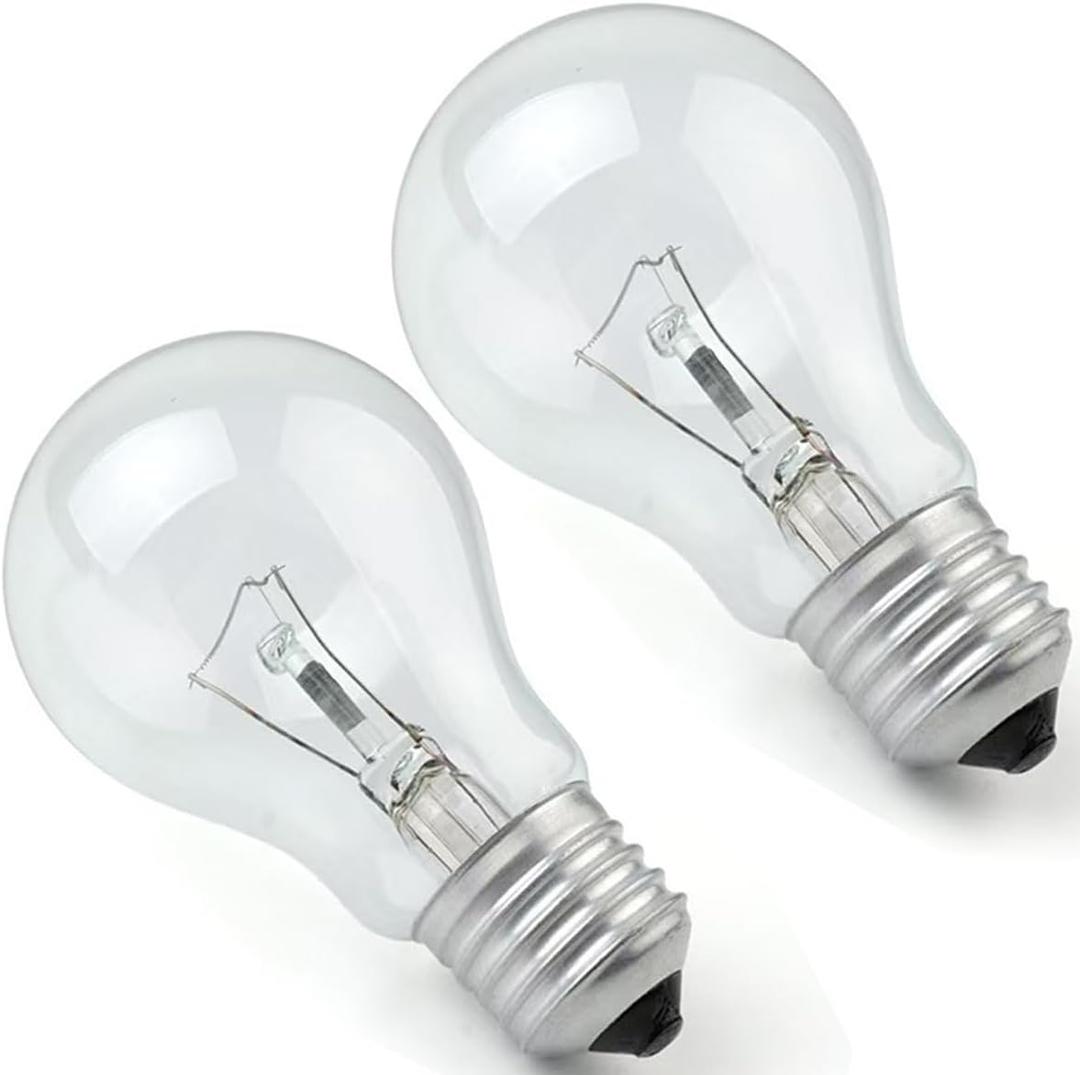 75 Watt Clear Incandescent Light Bulb, A19 Incandescent Bulb Light Bulb, 110-130V,2700K Soft White Dimmable, E26 Medium Base - 2 Count