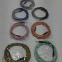 gisgfim 7 Pack Guitar Cable 10Ft Instrument Cables Bass Amp Cord for Bass & Electric Keyboard Effector Microphone Accessories Electrical Cables for Musical Instruments Equipment(Multicolored)