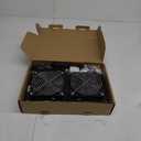 2 Packs AmRunJe 120mm x 25mm USB Cooling Fan 5V Brushless Dual Fan with Speed Controller for Computer Receiver DVR Xbox AV Cabinet Projector Router