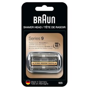Series 9 Men's Electric Shaver Head ORIGINAL Replacement Blade, Silver 92S (1 Count (Pack of 1))