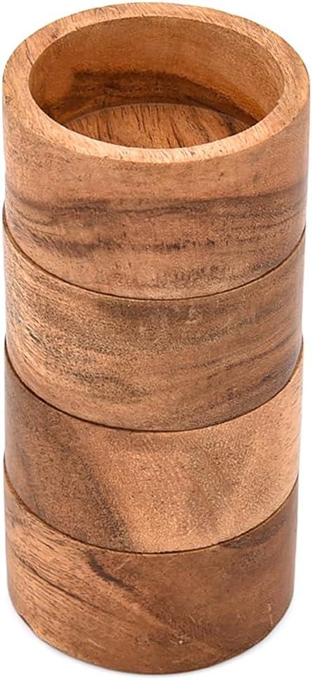 EDHAS Bowl Set of 4 – Hand-Carved, Food-Safe Rustic Small Bowls for Entertaining, Parties, Snacks, Candy, Nuts, Dips, Desserts, Kitchen Gift (3" X 3" X 1.5")