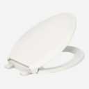 KOHLER 4636-RL-96 Cachet ReadyLatch Elongated Toilet Seat Slow Close Soft Close, Toilet Seat Quiet Lid, Contoured Grip-Tight Bumpers Installation Hardware, Apartment Essentials