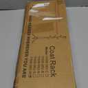 Haddockway Wooden Coat Rack Stand with 8 Hooks New Zealand Pine 3 Adjustable Coat Standing Tree Easy Assembly for Coats, Hats, Scarves and Handbags for Entryway, Hallway, Bedroom, Office, white (1 PC)