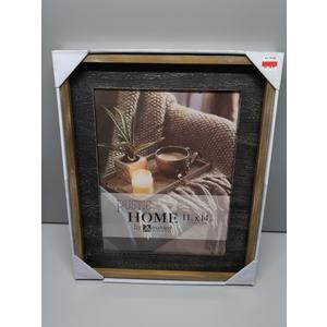 Malden Rustic Woods Wall Picture Frame - Black/Rustic Brown, 11 x 14 in