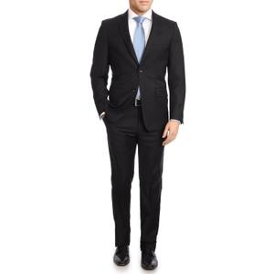 Arthur Black Mazara Classic Fit Two Button 100% Wool Wrinkle Resistant Suit, 38 Regular