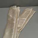 Ersmak 60" x 80" Duvet Cover for Weighted Blanket, Silky & Removable Satin Duvet Cover with Zipper & 8 Ties Secure Fastening, Beige