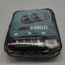 FH Group Front Set Cloth Car Seat Covers for Low Back Seats with Removable Headrest, Universal Fit, Airbag Compatible Seat Cover for SUV, Sedan, Van Gray/Black