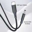 2 x Starlink Mini Power Cable,USB C Starlinkmini Cord,Replacement Power Cable for Starlink Dish,100W Type-C Charging Cord(6.5FT/2M)