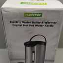 NutriChef 5.2 Qt Electric Water Kettle, Portable, Quick Heating, 5 Liter Digital Kettle with 5 Temperature Settings, Safety Lock, Stainless Steel, 3 Dispensing Options, 8.46" x 11.2" x 16.5"