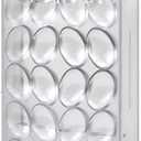 Hard Transparent Plastic Chocolate Molds for Candy Making, Non-Stick, Easy Release, Versatile for Chocolates, Candies, Jellies, Dishwasher Safe, 27.3x13.4x2.4cm(cylindrical)