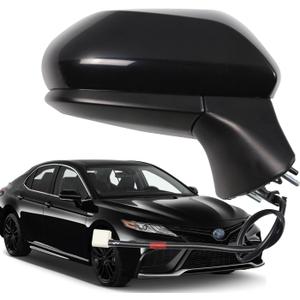 for Toyota Camry Side Mirror Assembly Passenger Side 2024 2018 2019 2020 2021 2022 2023 | Power | Gloss Finish | Non-Heated | Replaces TO1321366(RH)(POWER, Passenger Side(RH))