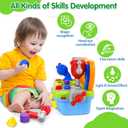 ORWINE Toys for 1 Year Old Boy, Musical Toddler Tool Bench, Montessori Educational Toys with Sound Lights Effect, Shape Sorter, One Year Old Boy Birthday Gift, Engineer Pretend Play Workbench