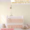 Crib Mobile Wooden Arm, Wall Mounted Suitable for All Cribs 100% Natural Larch Hanger Nusery Decor Baby Room Safe Holder(Mobile is not Included)