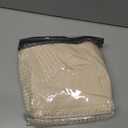 MIYE Pleated Waffle Weave Bed Skirt, Tailored Dust Ruffle 16 Inch Drop Easy Fit, Machine Washable,No Split Corners (Light Beige, Queen - 16" Drop)