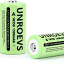 2 Pack 3.7V 18350 Battery Rechargeable 1500 mAh High Capacity Button Top Li-ion INR 18350 Battery for Flashlight,Headlamp. (Button top)