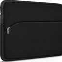 Laptop Sleeve 15 inch, Portable Monitor Protective Cover with Front Pocket, Laptop Case for 2023 MacBook Air 15 inch M2 A2941/Pro A1990 A1707, Computer Bag for HP ASUS Dell Acer Lenovo, Black