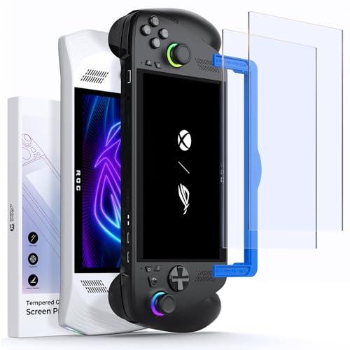 JSAUX Anti-Glare Screen Protector for ROG Xbox Ally/ROG Xbox Ally X (2025) / ROG Ally 2-Pack, Matte 9H Hardness Tempered Glass with Guide Frame, 7" Anti-Scratch Screen Protector for ASUS ROG Ally X