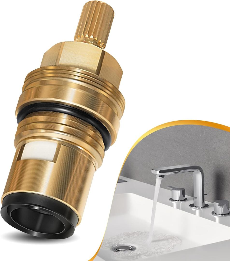 45882000 Hot Cartridge Replacement for Grohe Ceramic cartridge - 1/2" - 1/4 Turn - Anti-Clockwise Open,90 Degrees Right Hand Stop.