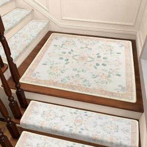 RORA Stair Treads Landing Mat, 30x30 Stair Landing Rug for Indoor