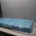 Sundale Outdoor Olefin Bench Cushion Water-Resistant Patio Couch Cushion, Loveseat Sofa Pad with Straps Teal, 48 x 18 x 4 Inches