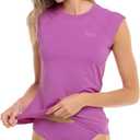 Women's Raglan Cap Cozy Honey Short Sleeve Rashguard 50+ Uv Protection Skin Guard (X-Large, Violet)