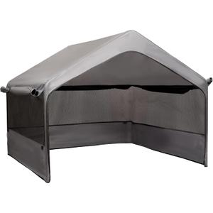 Extra Large Outdoor Dog Tent Replacement Canopy, Big Dog Shade Shelter with Three-Sided Breathable Mesh Windows 4'x 4'x 3.3', Canopy Roof Only (Metal Frame Not Included)