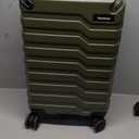 Pathfinder Luggage 14x20x11 Olive Green – Compact Carry-On Suitcase With Durable Hard Shell, Four 360° Spinner Wheels, Retractable Handle, And Sleek Olive Green Finish. Ideal For Travel And Cabin Size Fitting