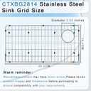 Kitchen Accessories CTXBG2814 Metal frame 28-1/4" x 14-1/4" x 1-1/4" Stainless Steel Basin Rack for Bottom of for Specific Elkay Sink Bowls,1PCS, 28.25" x 14.25" x 1.25"