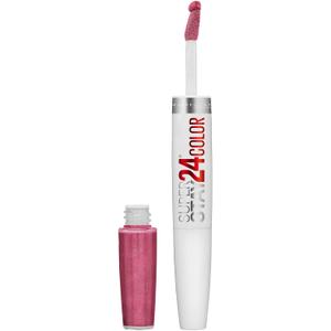 Maybelline Super Stay 24, 2-Step Liquid Lipstick Makeup, Long Lasting Highly Pigmented Color with Moisturizing Balm, Blush On, Pink, 1 Count (0.08 Fl Oz (Pack of 1))