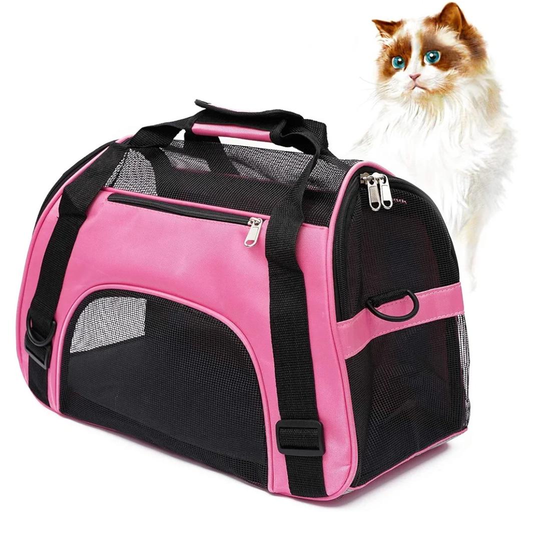 Cat Carrier for Small Cats Soft-Sided Pet Carrier for Cats Puppies Small Pets Airline Approved Lightweight Comfortable Travel Cat Carrier (Small, Pink)