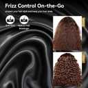 Headrest Covers for Cars Satin Universal Car Headrest Covers 2pcs for Hair Protection Adjustable and Reusable Anti-Dirty Flexible Hear Rest Cover for Auto Cars Trucks Black