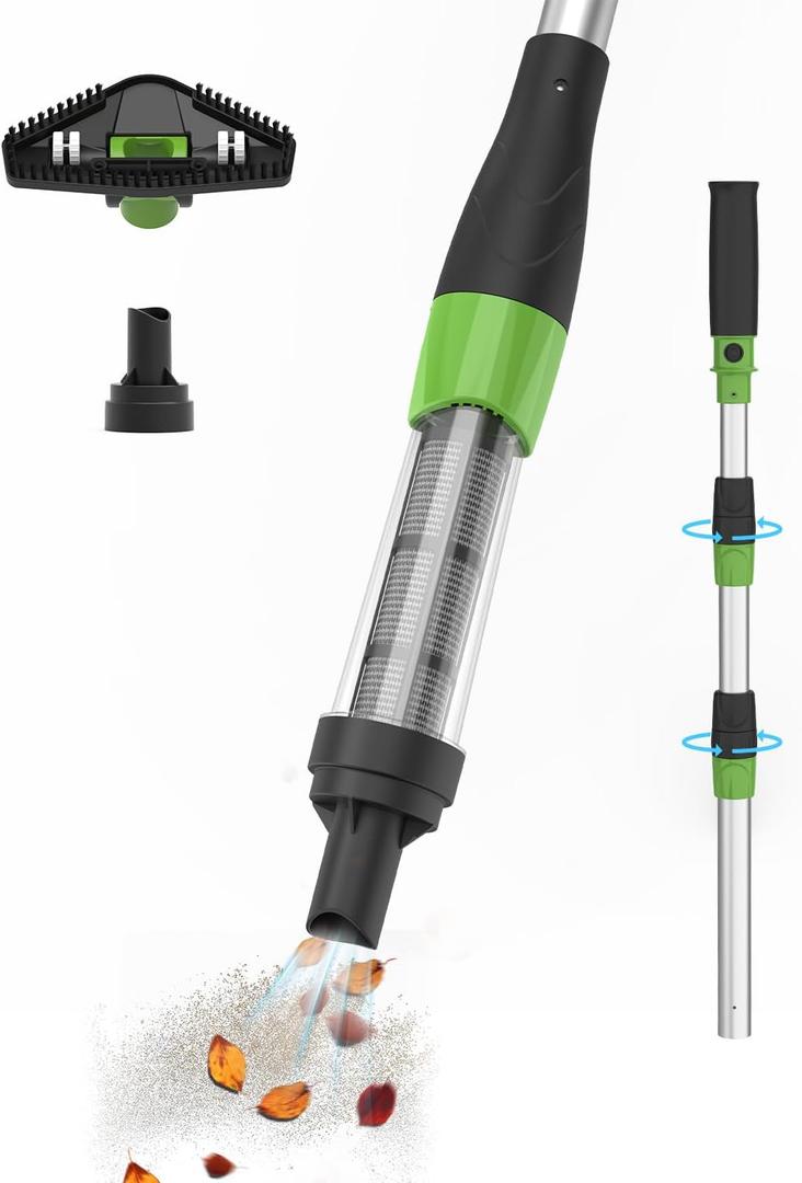 Handheld Spa Hot Tub Vacuum, Cordless Rechargeable Small Pool Vacuum, 90 Mins Running Time, Ideal for Cleaning Debris and Sand (Black)