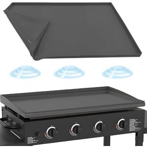 Silicone Griddle Mat for Blackstone 36 Inch Griddle, Heavy Duty Food Grade Silicone Griddle Cover, Griddle Accessories for Blackstone Grill, All Season Protective Cover (Gray)