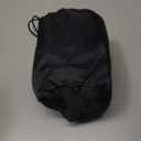 Sunany Neck Pillow for Travel Inflatable Airplane Pillow Comfortably Supports Head, Neck and Chin, Inflatable Travel Pillow with Soft Velour Cover and Portable Drawstring Bag (Black) (Standard (No Hat))