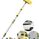 Buyplus 5-12 Foot (20 ft Reach) Car Wash Brush with 12-Inch Soft Bristle, On/Off Switch Telescopic Car Truck Boat Washing Brush with Hose Attachment for Cleaning RVs, House Siding, Floors and More!