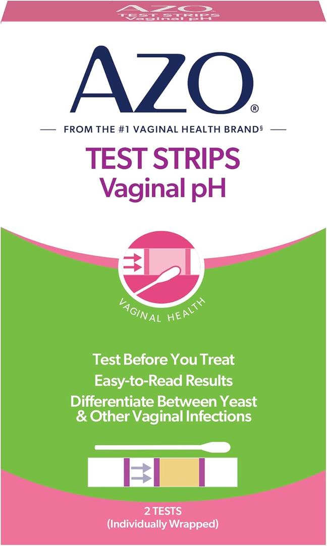 AZO Vaginal pH Test Kit, Clinically-Tested Vaginal Infection Test Kit, FSA/HSA Eligible, Fast & Accurate Results, from The #1 Most Trusted Urinary Health Brand, 2 Self-Tests