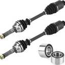 Youxmoto Rear Left/Right CV Axles & Wheel Bearing Kit Fit For Polaris Sportsman 4x4 400 450 500 EFI 800 2006 2007 2008 2009 2010 2011 2012 2013 2014; 4340 Chromoly Steel CV Axle Drive Shaft