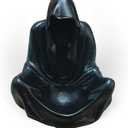 Black Goth Wizard Crystal Ball Stand Sphere Display, Natural Healing Feng Shui Glass Orb Holder Base Statue Decoration, for 30mm-50mm Sphere