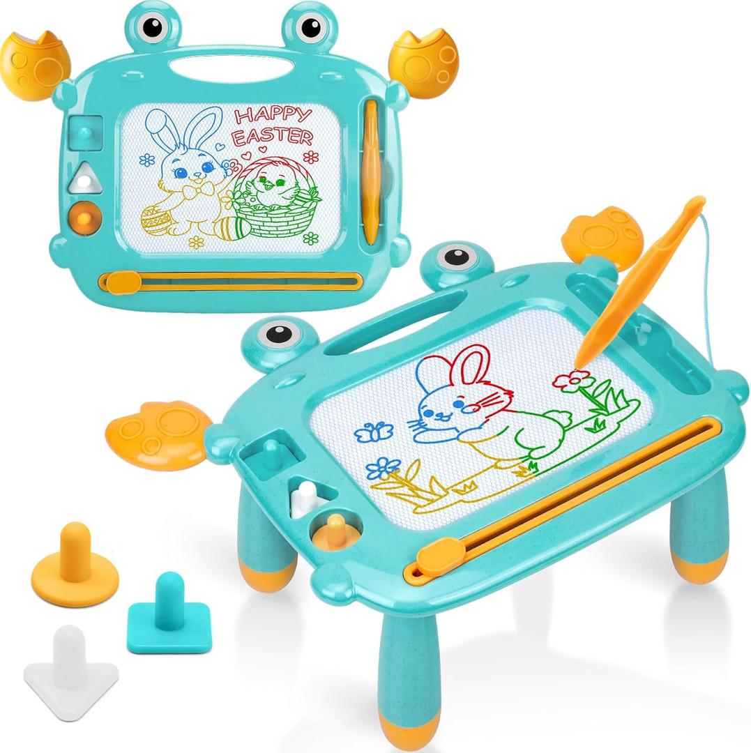 Toddler Toys for Boys, Magnetic Drawing Board, BPA Free, Phthalates Free, PVC Free, Etch Sketch Toys for 3 4 5 Year Olds, Mess Free Magna Write Doodle, Easter Christmas Birthday Gift for Kids