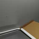 Aura, Soft Corner Metal Rectangular Mirror 20X30 Inch in, Modern, Black