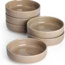 famiware Milkyway Ceramic Soy Sauce Dish, Dipping Bowls Set of 6, Dipping Sauce Bowls/Dishes, 4oz Small Serving Bowls for Side Dishes, Condiment, Sushi, Appetizer, Dessert, Cinnamon Brown