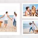 Collage Picture Frame for 8x10 and 2 5x7 Pictures Display,3 Opening Family Photo Frames with Tempered Glass Wall Decor(Rustic White_1 Pack), 11.4x16.5in