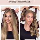 Heatless Curls Overnight Hair Curler to Sleep in Soft Large Jumbo Hair Rollers Flexi Rods for Long Hair Blowout Look Big Curl, No Heat Overnight Curls Satin Heatless Curling Rod Set with Claw Clip, Pink